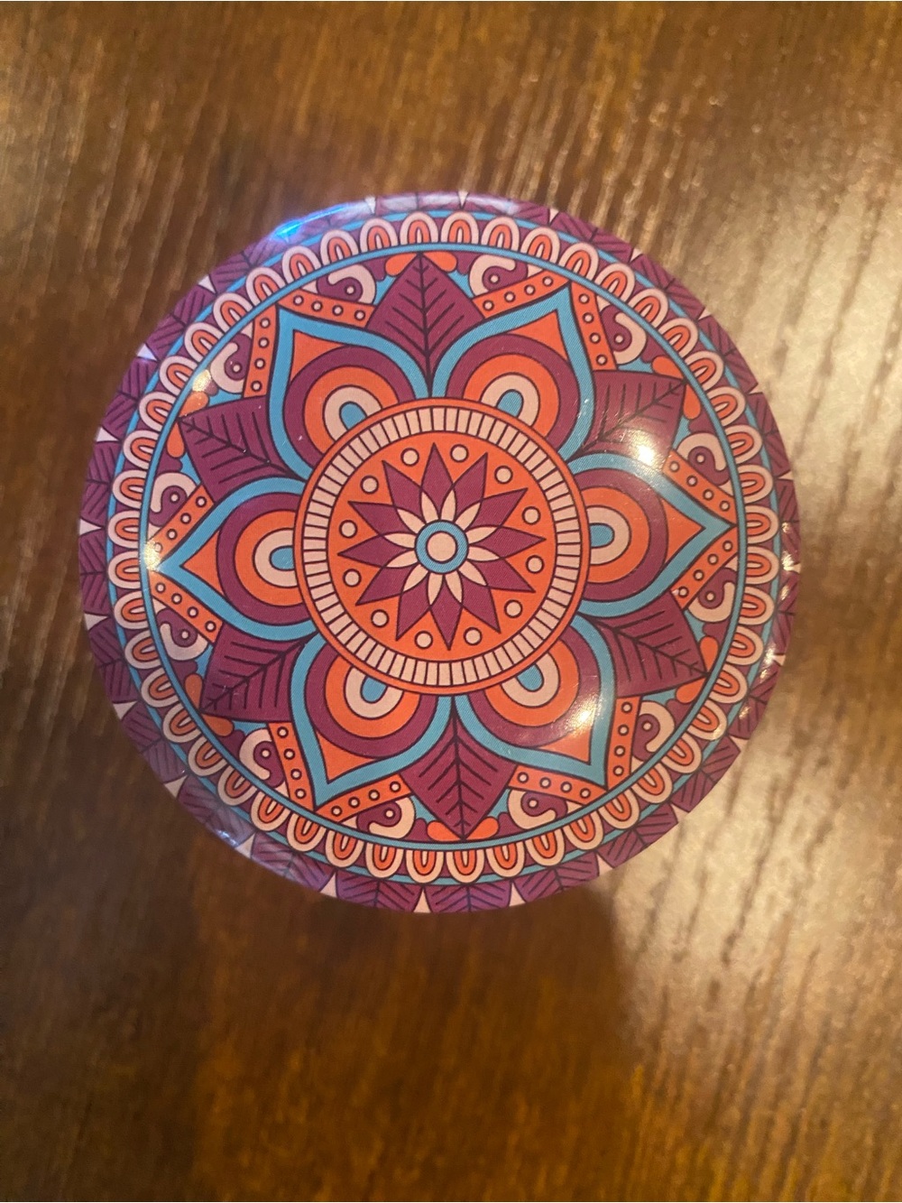 Colorful Mandala - Purple, Pink, Teal 100% Soy Candle
